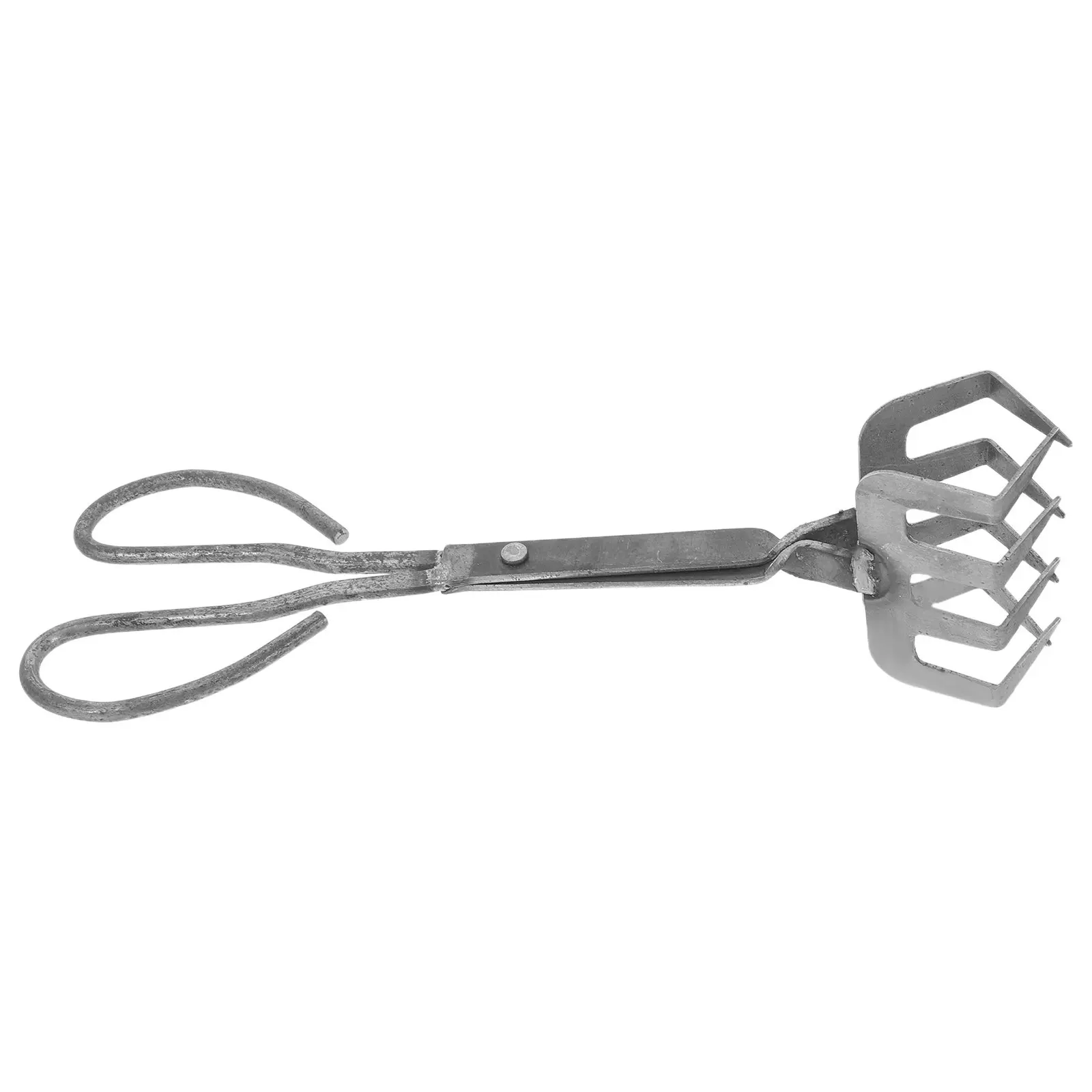 Crab Tongs Black Metal Long Handle Crab Claw Clip Seafood Utensils Outdoor Shellfish Clamping Tool Lobster Cooking Tong Clip