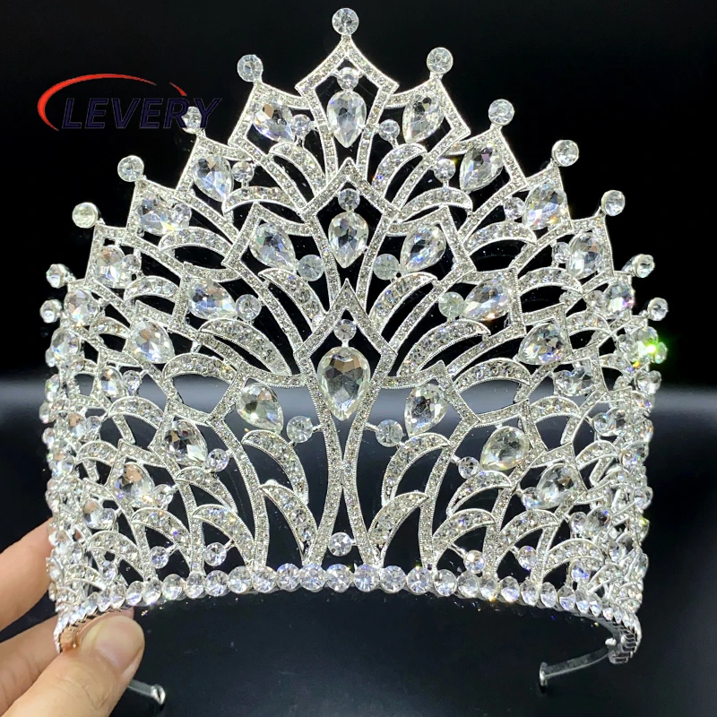 Diademi e corone gioiello lety per le donne diadema da sposa con corona di regina di cristallo per corone di spettacolo di compleanno della sposa