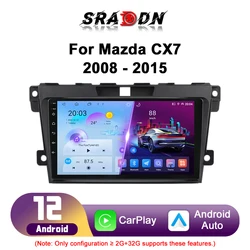For Mazda CX-7 2008 - 2015 Android Car Radio Intelligent Automotive Multimedia Player GPS Navigation Carplay Screen Auto Stereo