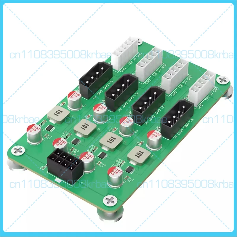 

For ATX 6P 8-pin 12V to 8-channel 5V/12V 3A voltage board PSU for SATA HDD