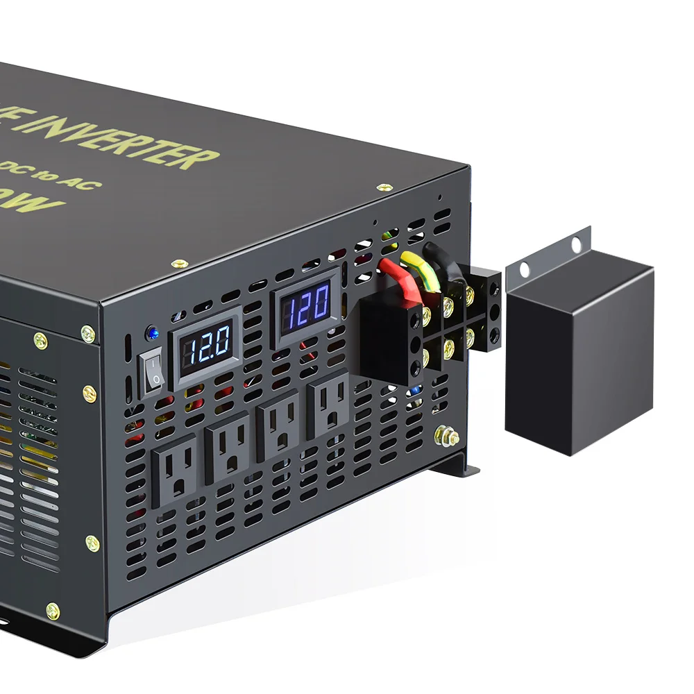 10000W Pure Sine Wave Inverter 12V 220V Solar Panel Power Battery 24V 36V 48V 72V 96V 110V DC to 110/120V 230V 240V AC Converter