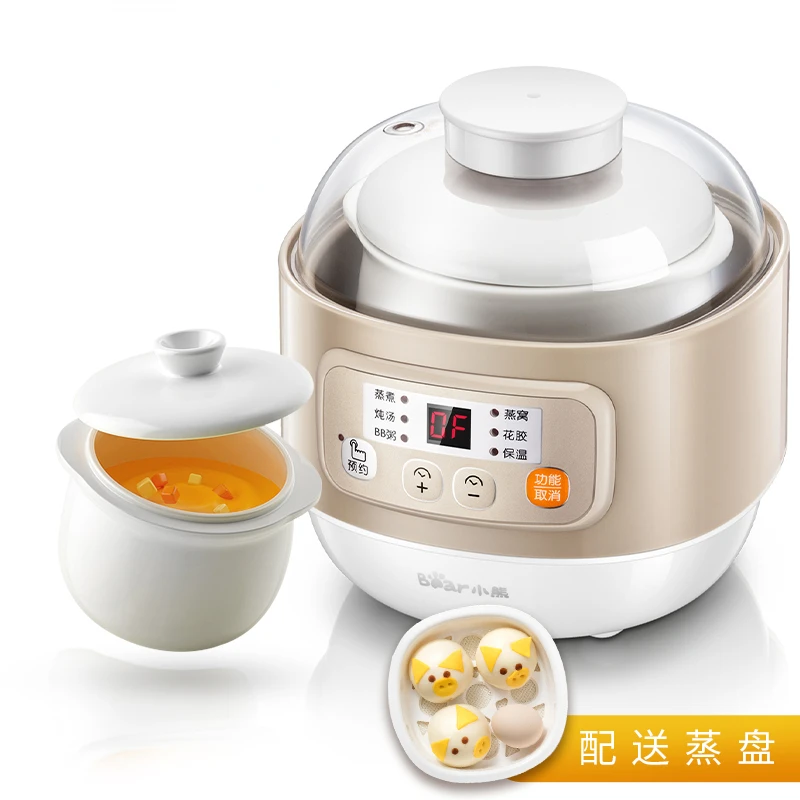 

Baby Porridge Pot Baby Food Pot BB Soup Bird's Nest Electric Stew Pot Stewing out of Water Household Electric Stewpot Ceramic