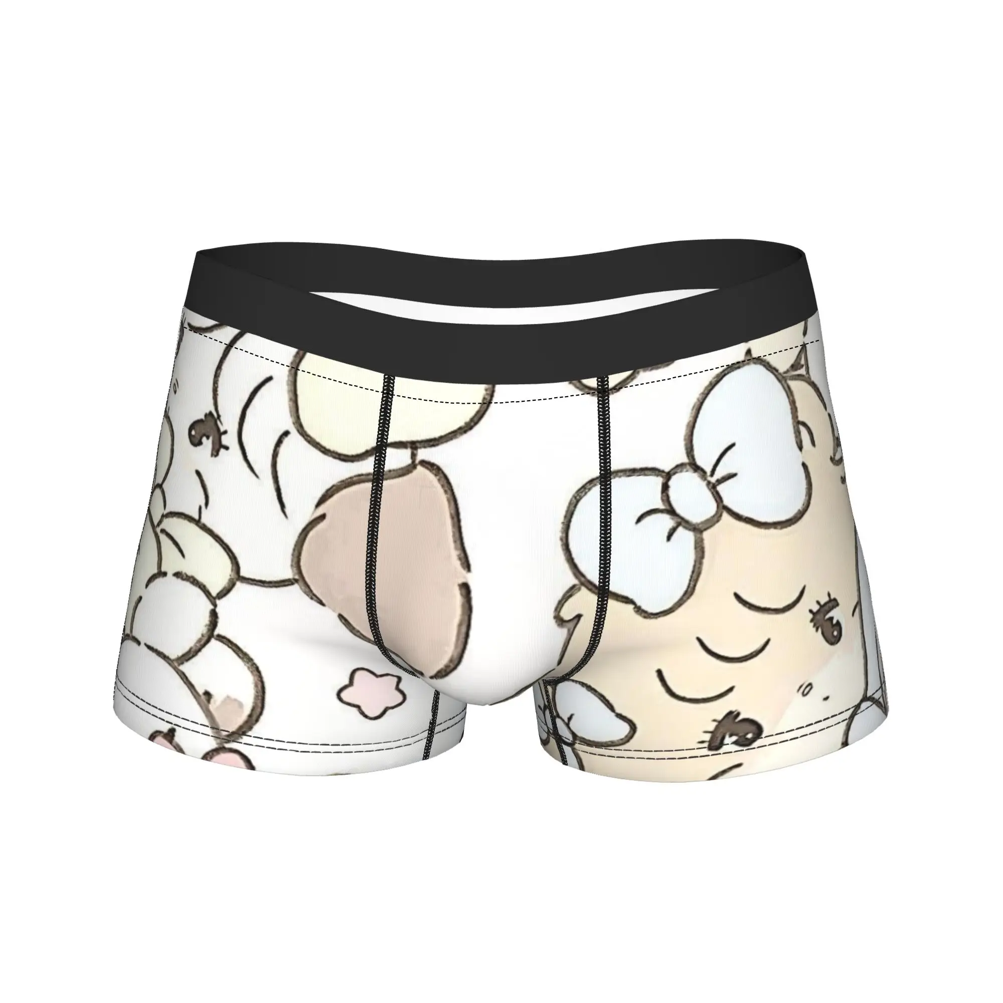 

MiKKOS Underwear Men Shorts Briefs Breathable Boxer Shorts Trenky Printing Plus Size Underpants