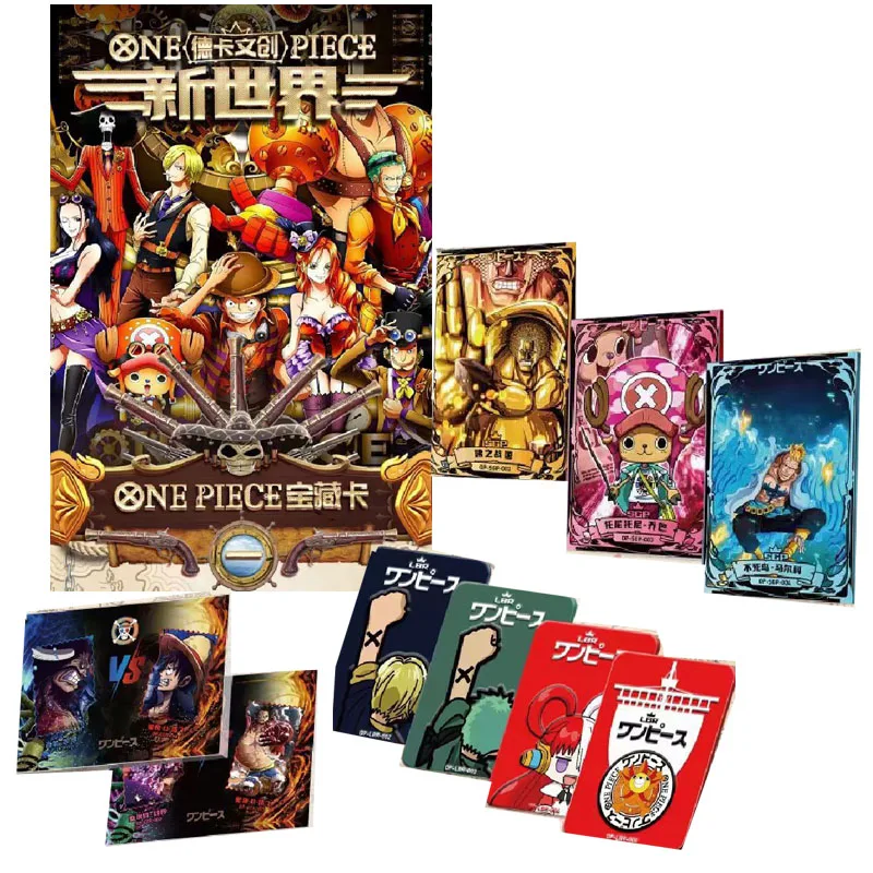 One Piece New World Gold Card Set Wholesale Official Japanese Anime Trading Card Game Collection Gift Set For Fans