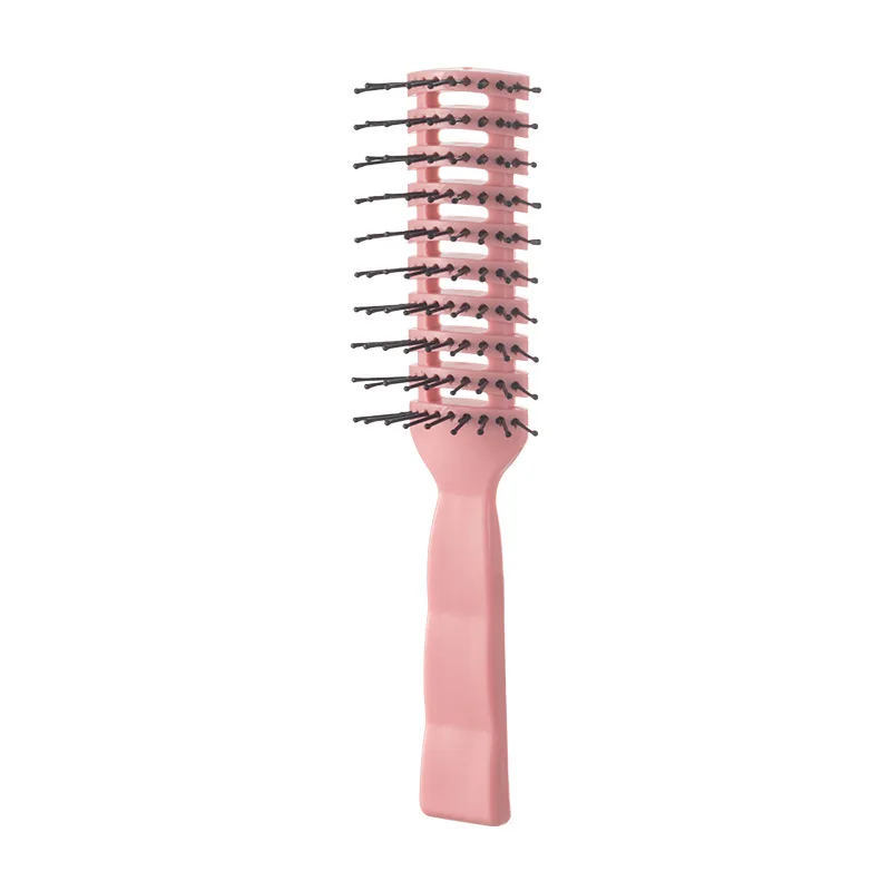 1 Stück atmungsaktive Haarbürste, glättet das Haar ohne Verheddern, geeignet für trockene und nasse Anwendung als Haar-Accessoire – Detail 5
