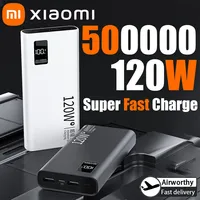 Xiaomi 120W High Capacity Power Bank 200000mAh Super Fast Charging Powerbank Portable Battery Charger For iPhone Samsung Huawei