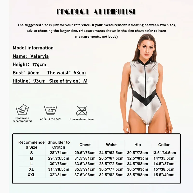 Sexy Petonaut Halloween-Kostüm Space Cave Cosplay High Cut Bodysuit Metallic Shiny Catsuit Trikot Rave Party Clubwear Damen