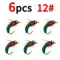 6pcs D green size 12