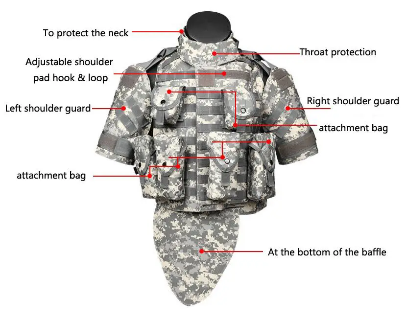 Mężczyźni Molle OTV Airsoft Assault Combat Vest Survival Armor Gear