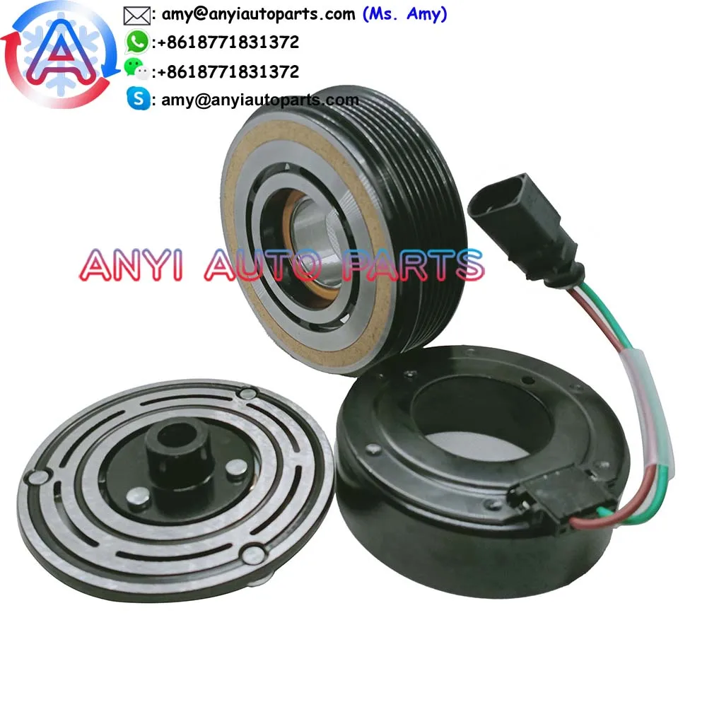 China Factory ANYI AUTO PARTS CA4015 CLUTCH ASSEMBLY Sanden SD6V12 6V12 6PK for VW VOLKSWAGEN POLO/SKODA FABIA/SKODA RAPID