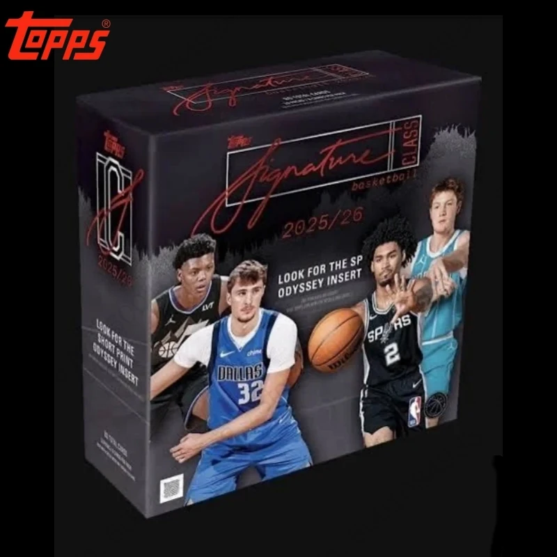 

Official 2025/26 Topps Signature NBA Hoops Basketball Cards Large Capacity Pack Rare Autograph Insert Cards Collectible Set Gift