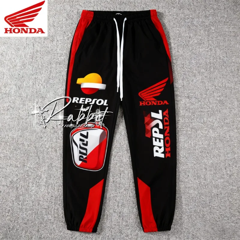 2025 جديد هوندا سباق فريق موضة شارع العليا سراويل تقليدية الرجال دراجة نارية سباق الدراجات سرعة التجفيف دراجة نارية السراويل