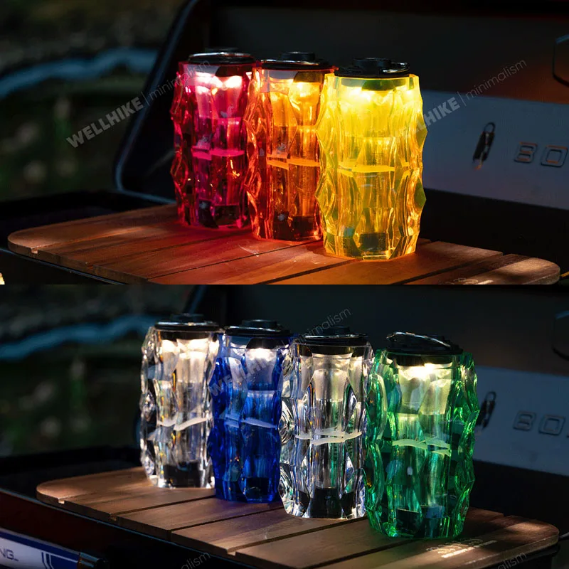 WELLHIKE Outdoor Linglong Lampshade for GoalZero Universal Lampshade Camping Gear Ambient Light Crystal Lampshade Multi-color