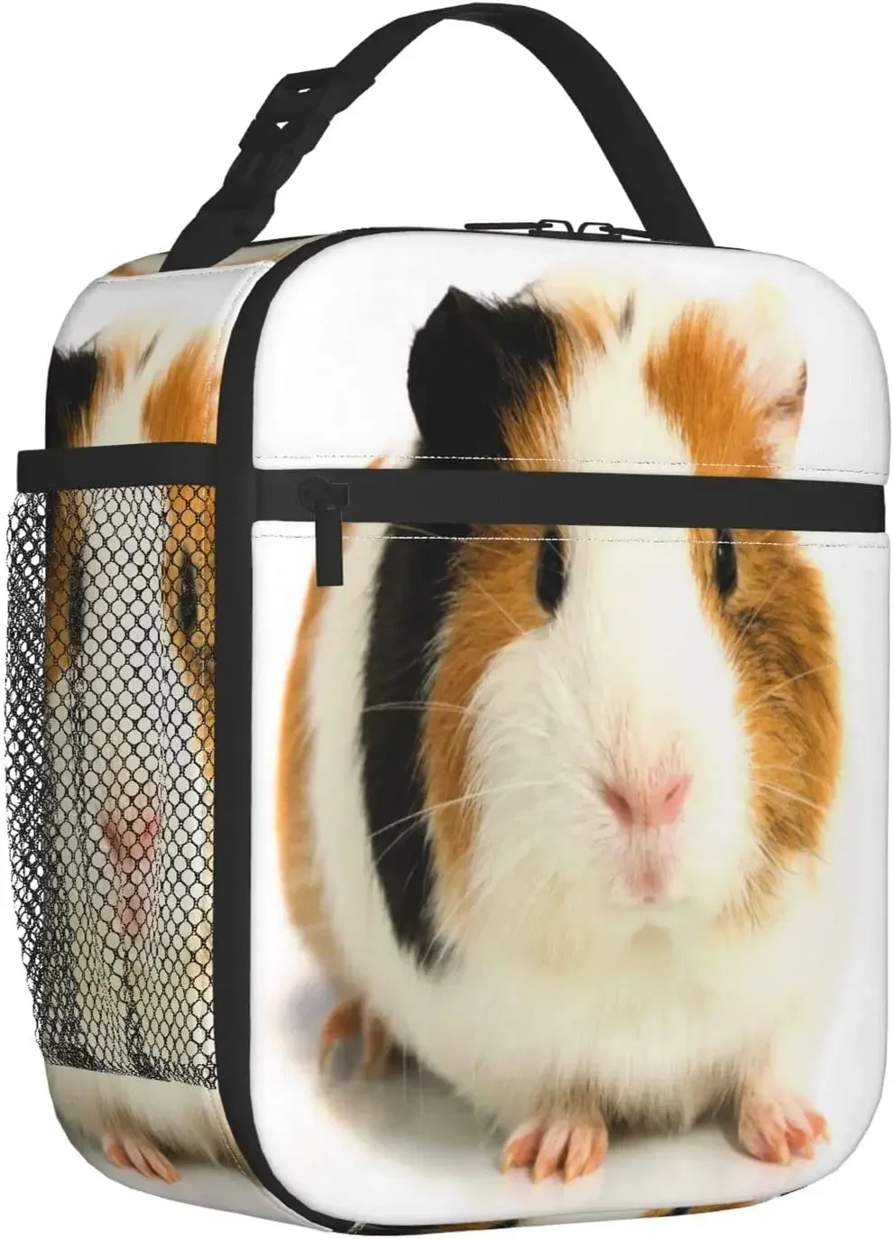 Schattige Cavia Lunchbox Draagbare Isolatie Draagtas Lekvrije Lunchkoeler Voor Schoolwerk Kantoor Picknick Strand Zacht Invriesbaar