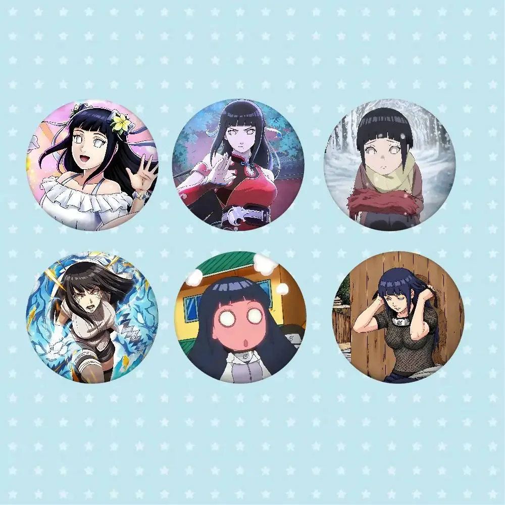 Cute H-Hinata Hyuga Cover Brooches Funny Meme Badge Fashion Jewelry Gifts