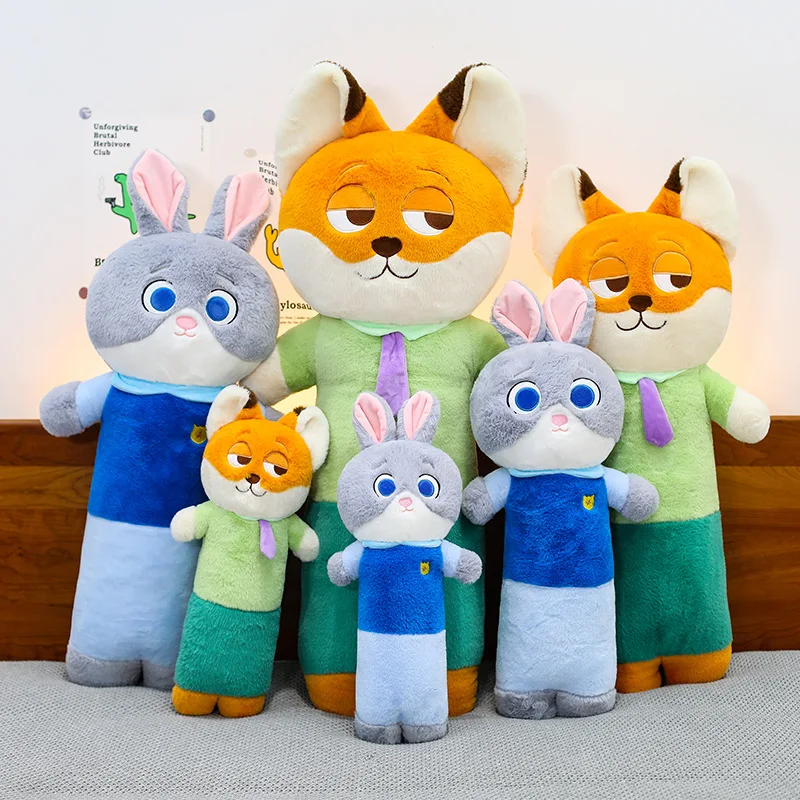 

Disney Zootopia Plush Toys Anime Nick Judy Stuffed Dolls Cartoon Plushies Movie Pillow Collect Kids Birthday Xmas Gift