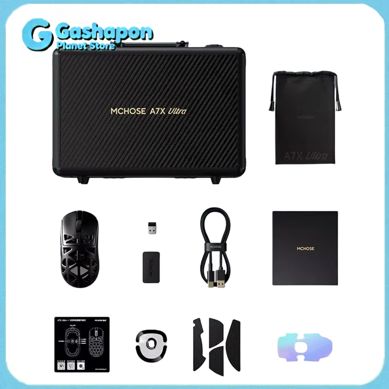 

MCHOSE A7X 2025 Ultra Lightweight Wireless Gaming Mouse Magnesium Alloy Glacier Coated Triple Mode PAW3950TI Performance