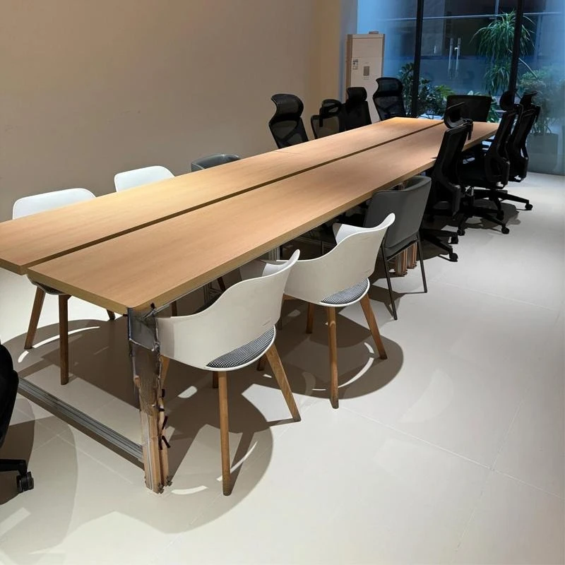 

Office conference table, square ocean board 6/10 people light luxury training negotiation table