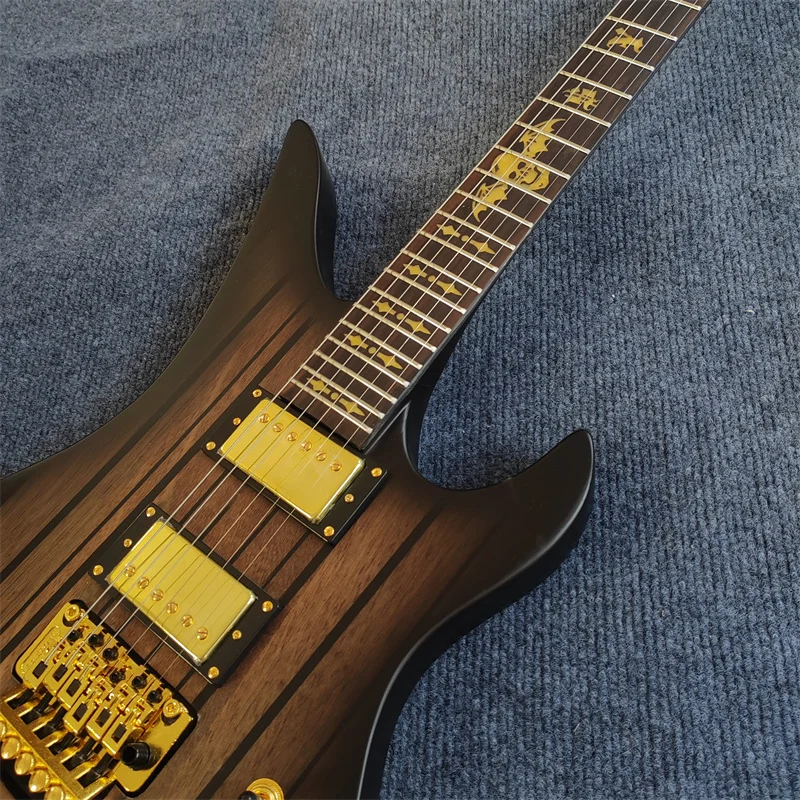 

Custom 6-String Shaped Electric Guitar in Stock Unique Design Guitar Custom Shop Handmade Guitars for Sale