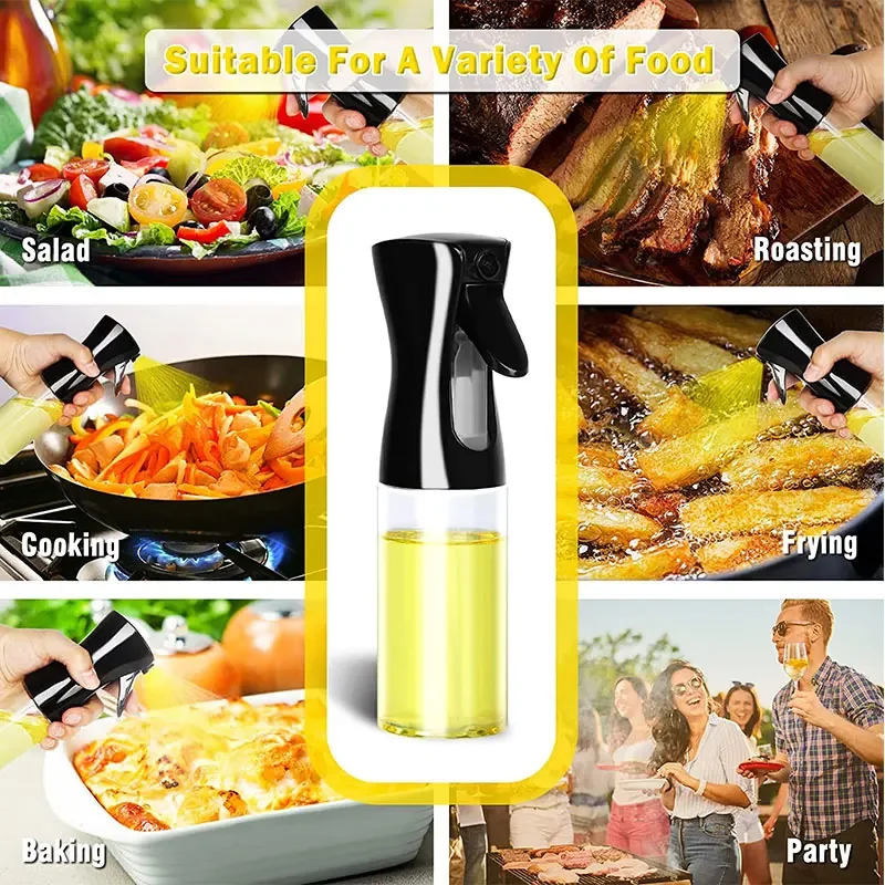 200/300/500ml Oil Spray Bottle BBQ Cooking Olive Oil Sprayer Kitchen Baking Oil Spray Empty Bottle Vinegar Bottle Oil Brush, image 5