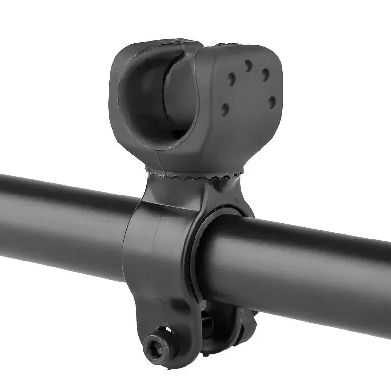 360 度回転可能な自転車ライトブラケット MTB ロードバイク LED 懐中電灯マウントホルダーユニバーサル懐中電灯ホルダーフロントライトクリップ