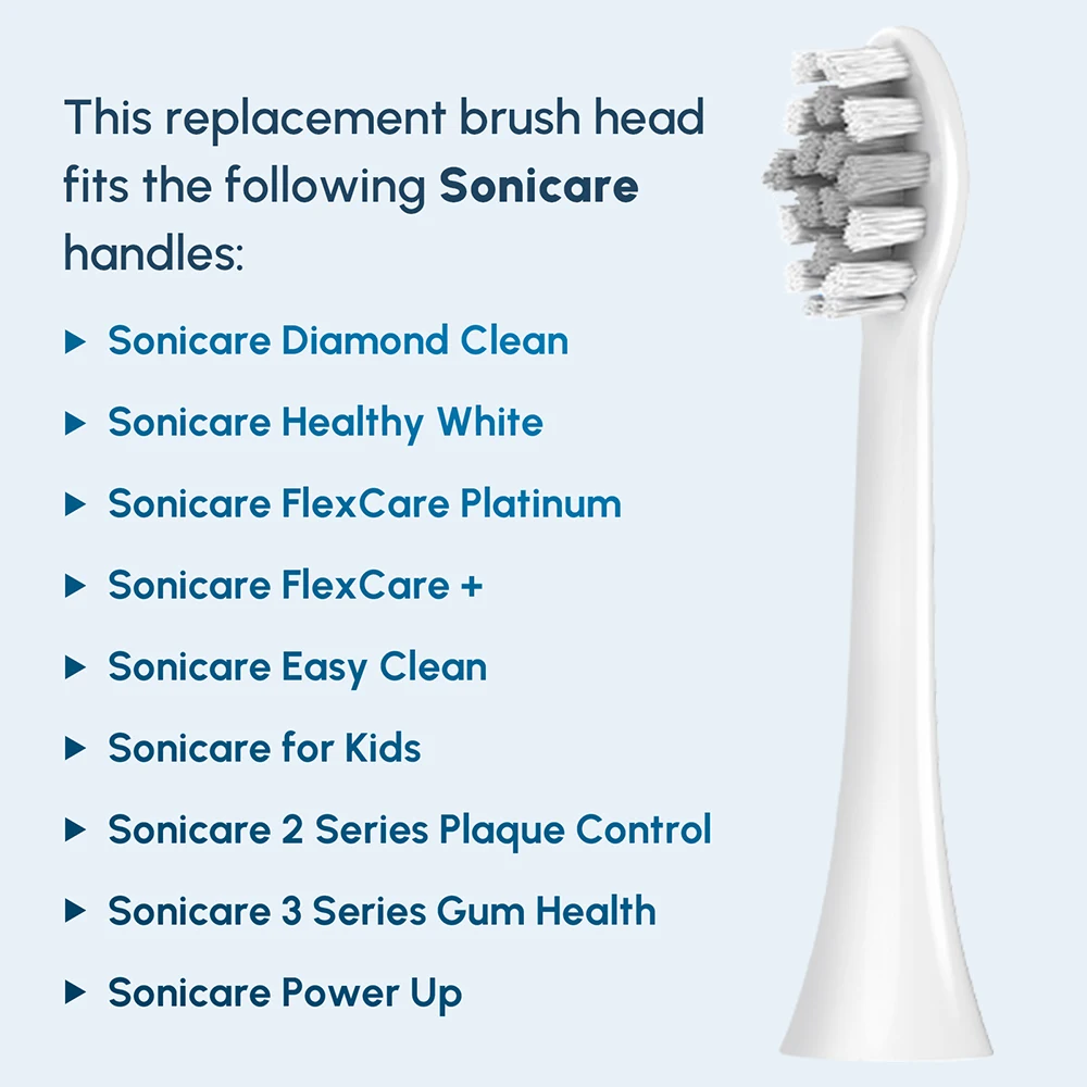 Replacement Toothbrush Brush Heads Compatible with Philips Sonicare Professional Electric Toothbrush Pro1100 4100 6100 9000 9300