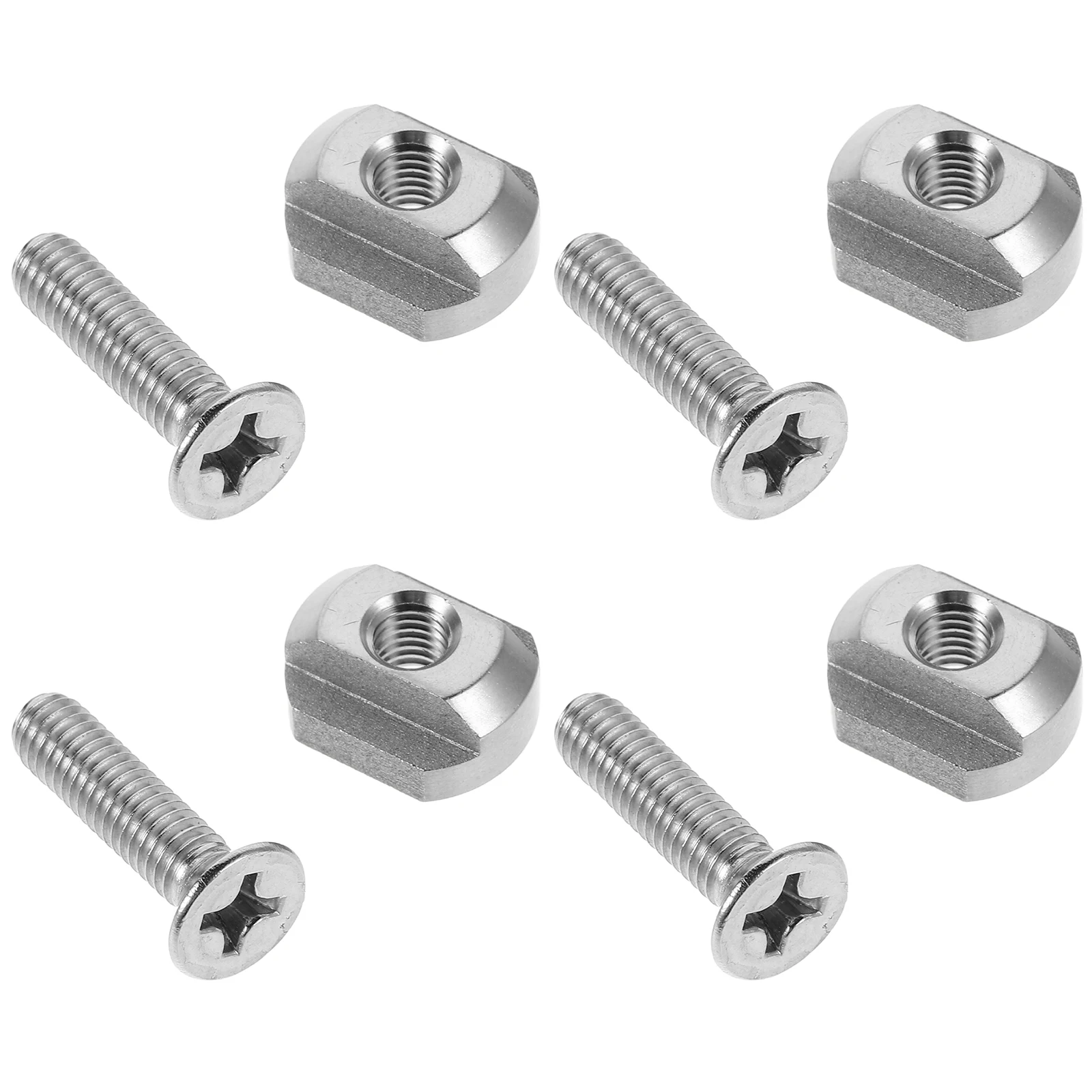 

4Pcs Stainless Steel T Nuts Mounting Set for Hydrofoil Board Sliding T Nut Fixing Hardware Surfing Accessories