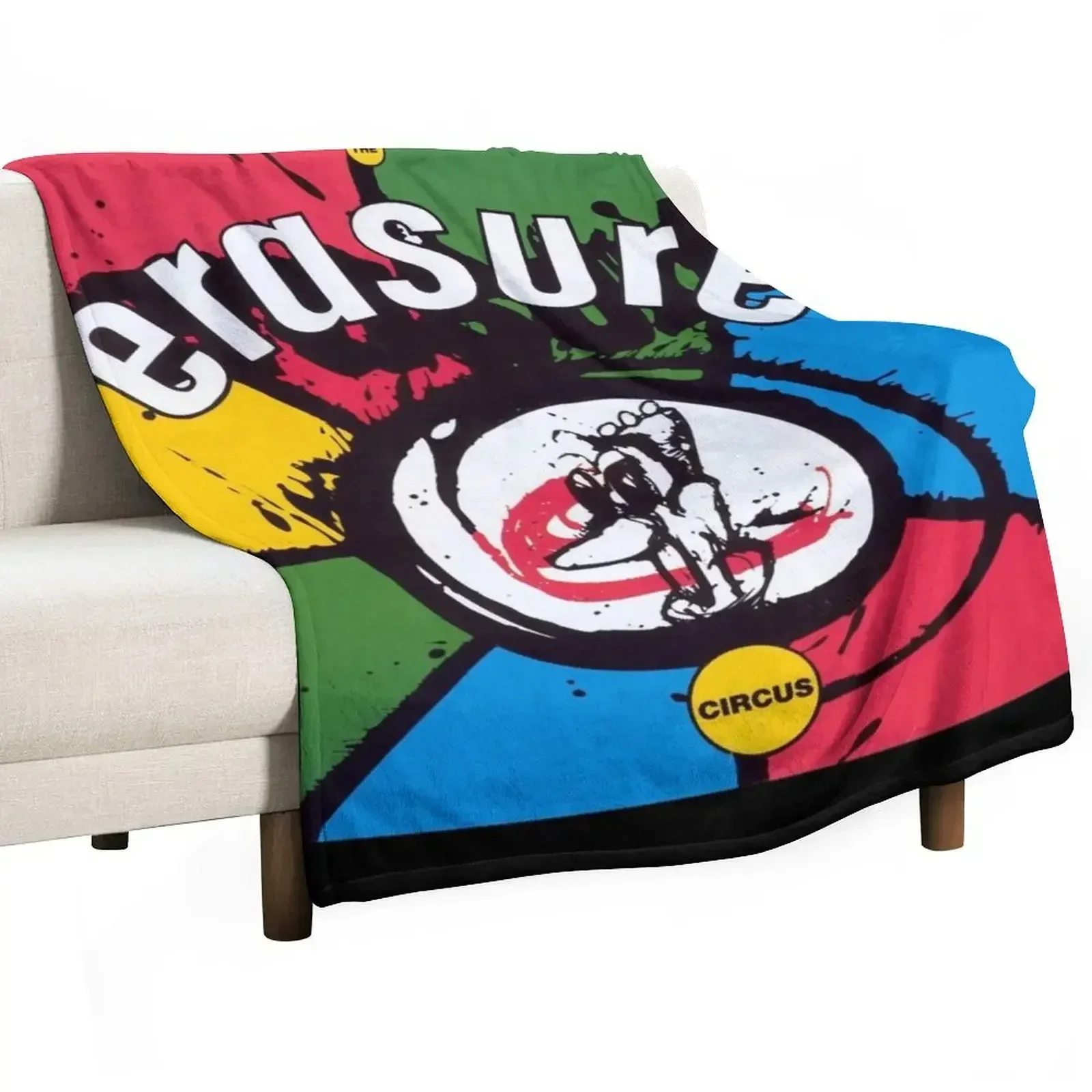 

Erasure the circus Throw Blanket Luxury Brand Plaid on the sofa Luxury Blankets