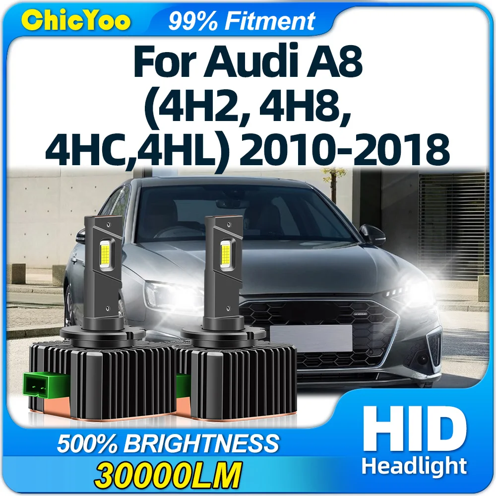 

Canbus LED Headlights HID Bulbs 120W Car Xenon Lights 6000K Turbo Lamps For Audi A8 D4 (4H2, 4H8, 4HC, 4HL) 2010-2016 2017 2018