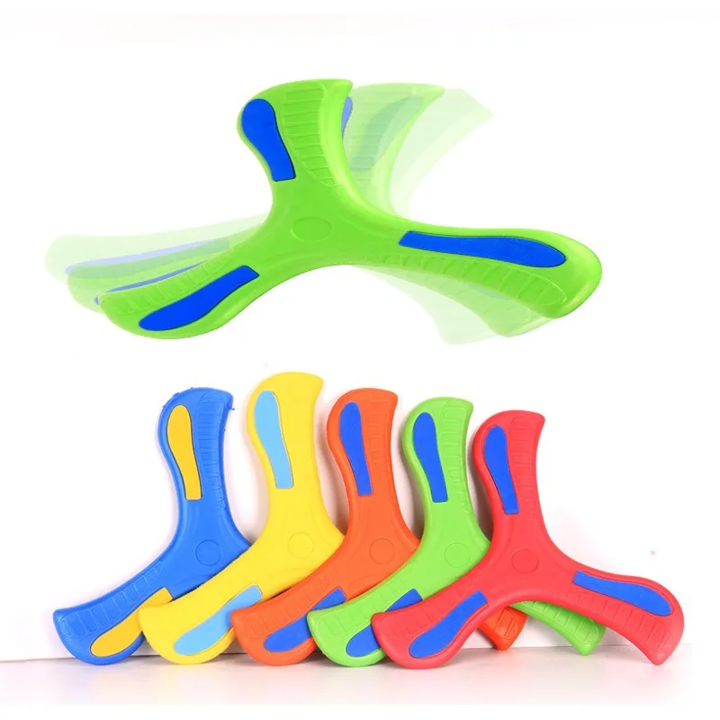 야외 부모-자식 대화 형 게임 스트레스 릴리프 스포츠 장난감 샴록 부메랑 어린이 휴일 휴일 선물