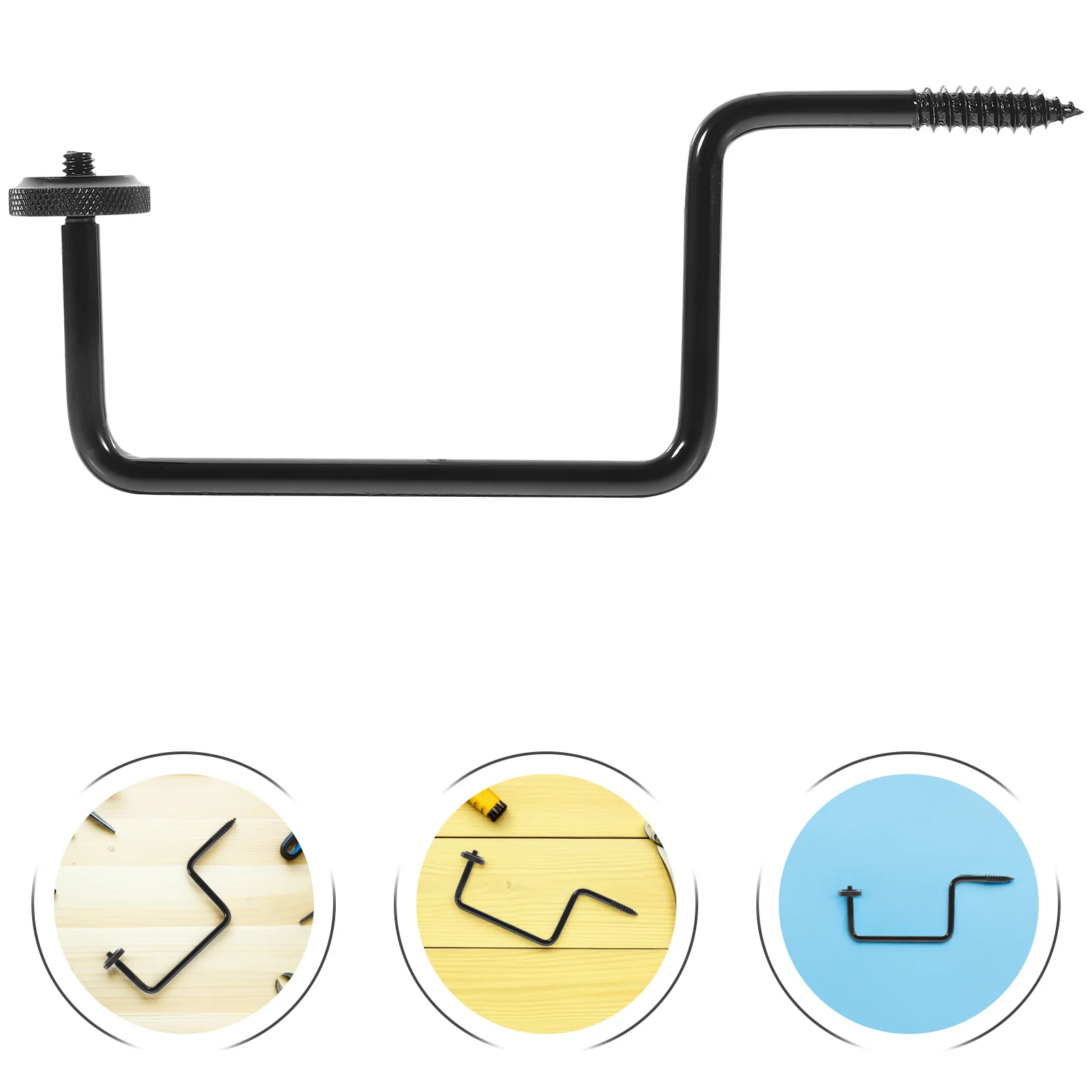 

2pcs Camera Mount Bracket 1/4" Iron Tree Stand Holder Rotatable For Cam Outdoor Security Wall Pole Use