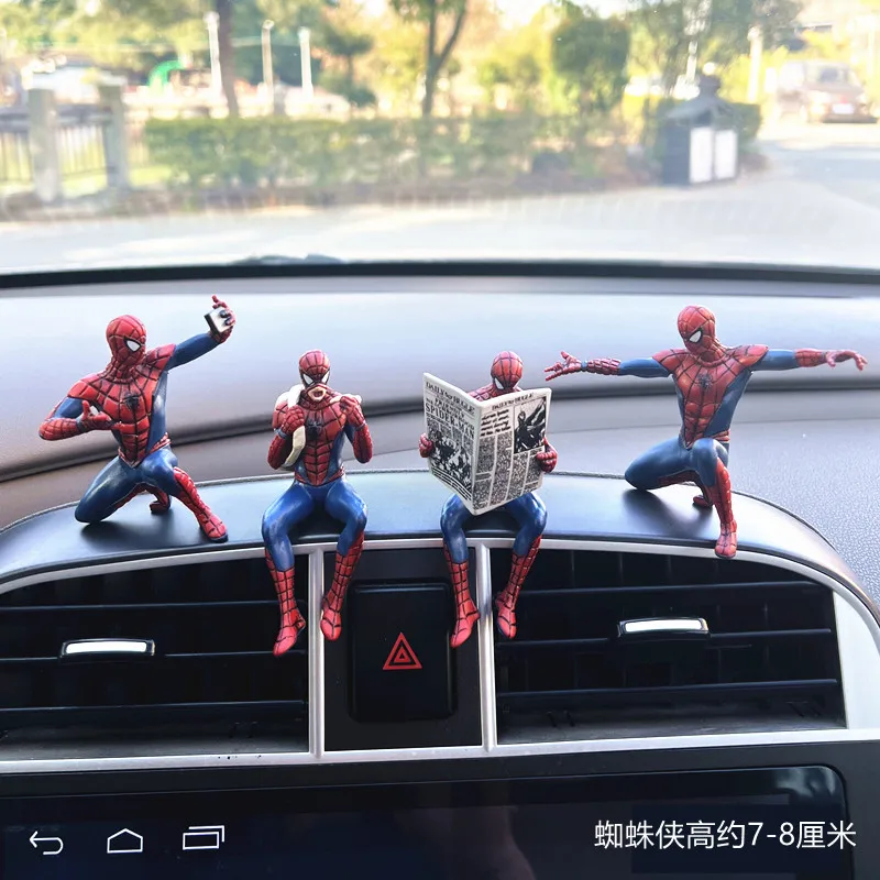 

4pcs Cartoon Spider Man Superhero Spider Man Action 7-9cm Puppet Spider Man Anime Series Mini Toy Model Children's Gift
