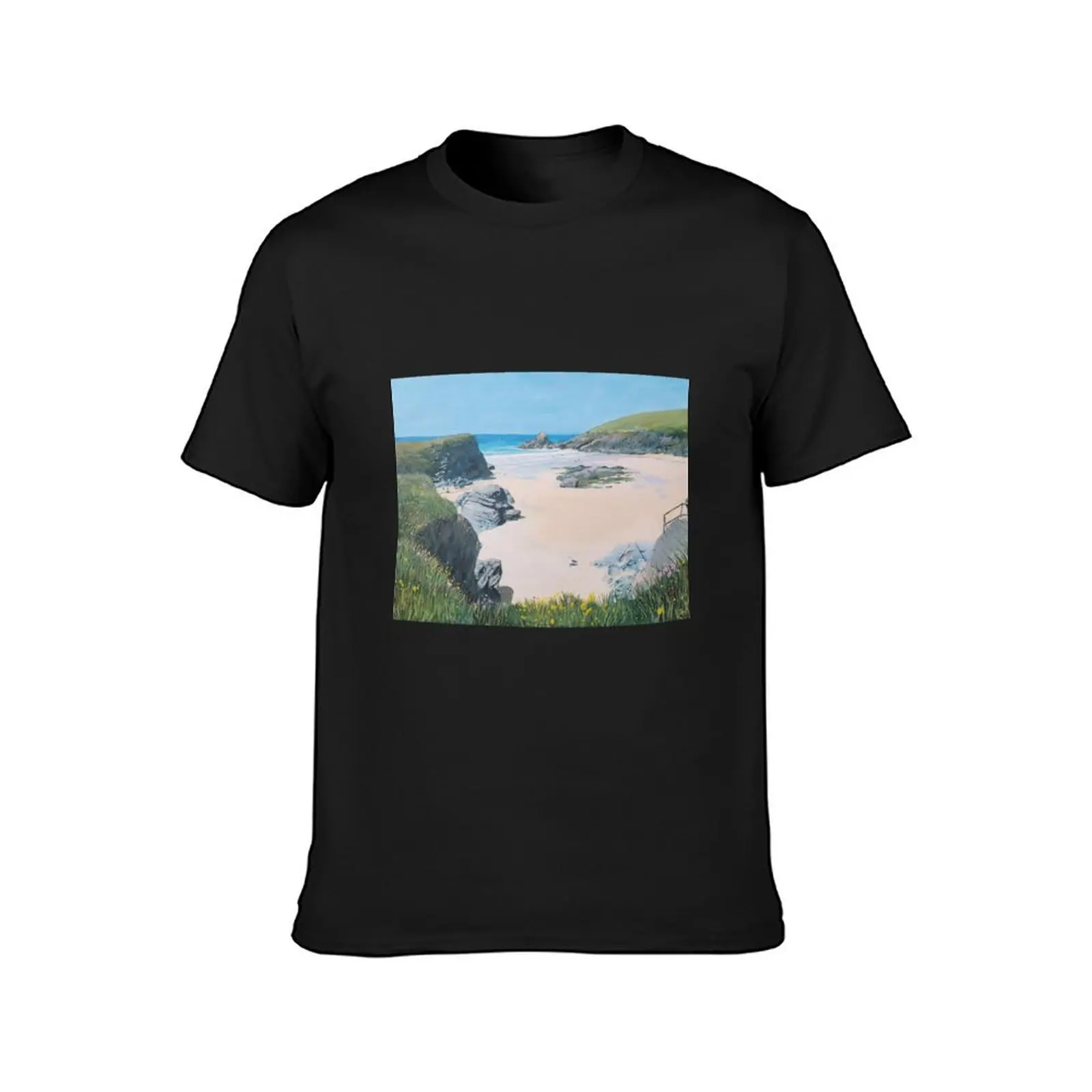 Trevone - Cornwall UK T-Shirt cute tops vintage blacks Men's cotton t-shirt