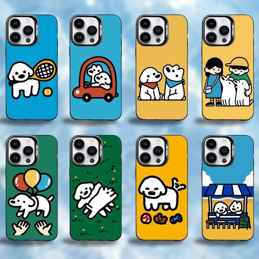 

Cute M-Matsui Art Phone Case For iPhone17,16,15,14,13,12,Pro Max Black Colorful Phone case