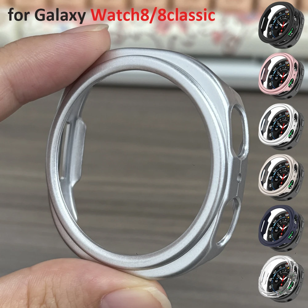 PC-Hartschale für Samsung Galaxy Watch 8 40 mm 44 mm, glänzende Abdeckung, schützend für Galaxy Watch 8 Classic, ausgehöhltes Shell-Zubehör