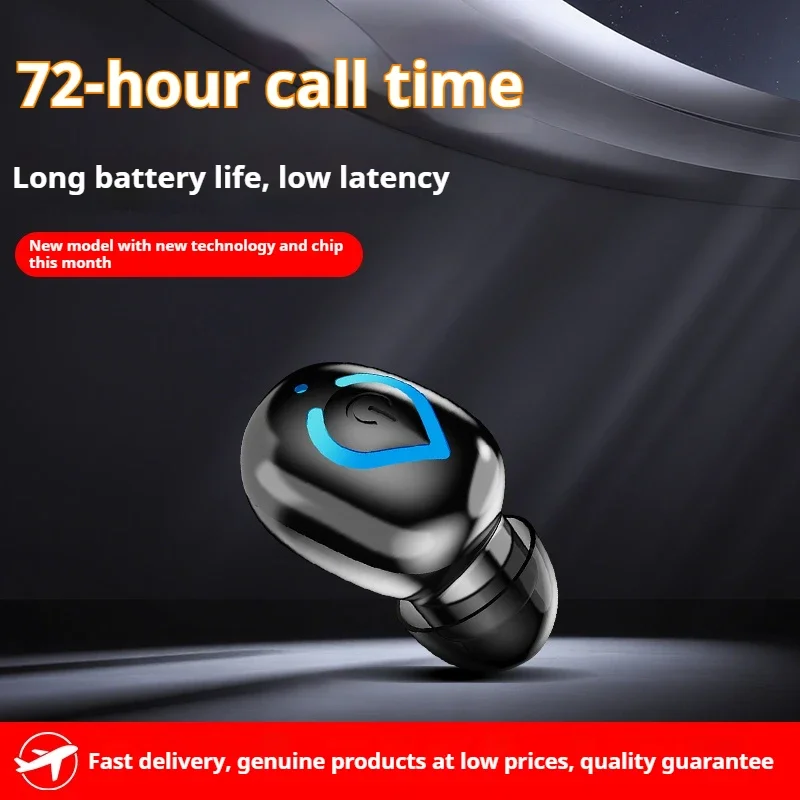 Mini Wireless Bluetooth Headphones With Microphone In-ear Single Earphones Handsfree Noise Canceling Headset For Game Driving view 6