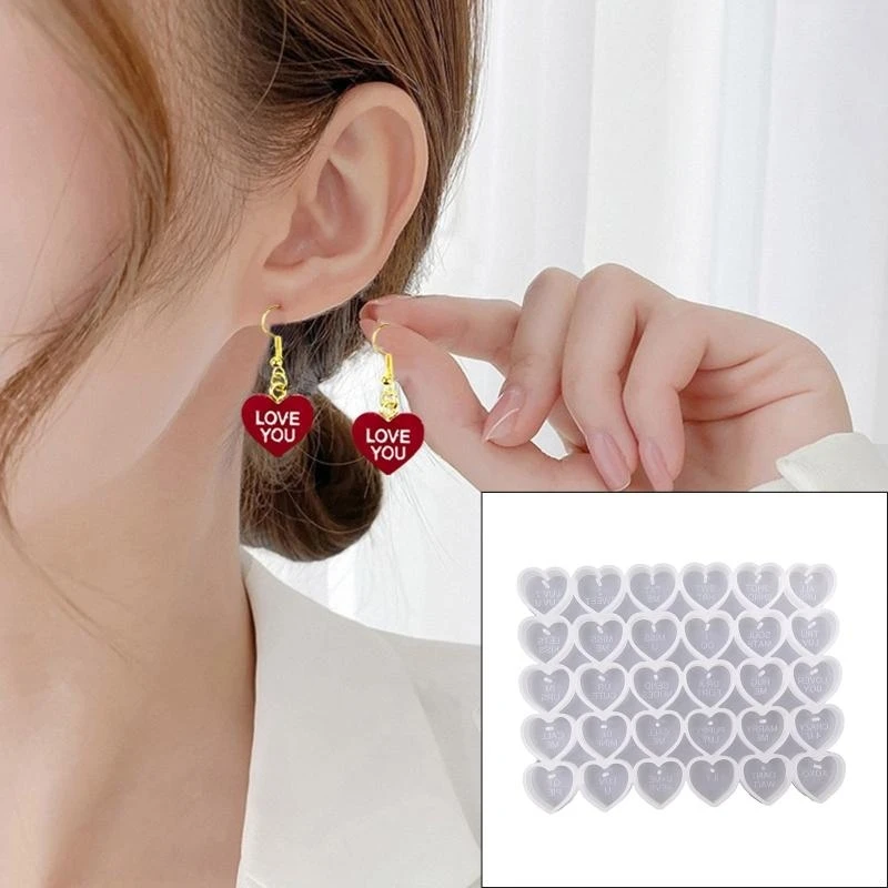 

Valentine's Day Series Silicone Mold Suitable for Pendant Earring Jewelry Making