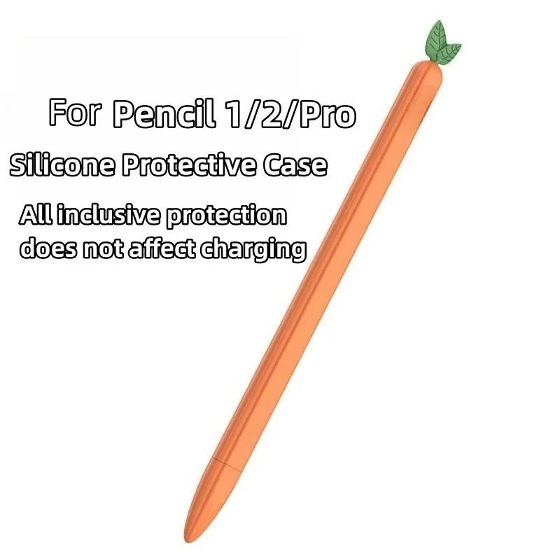 Pencil Case for Apple Pencil Pro 2nd 1st Generation Shockproof Protective Cover Soft Silicone Tablet Stylus Sleeve