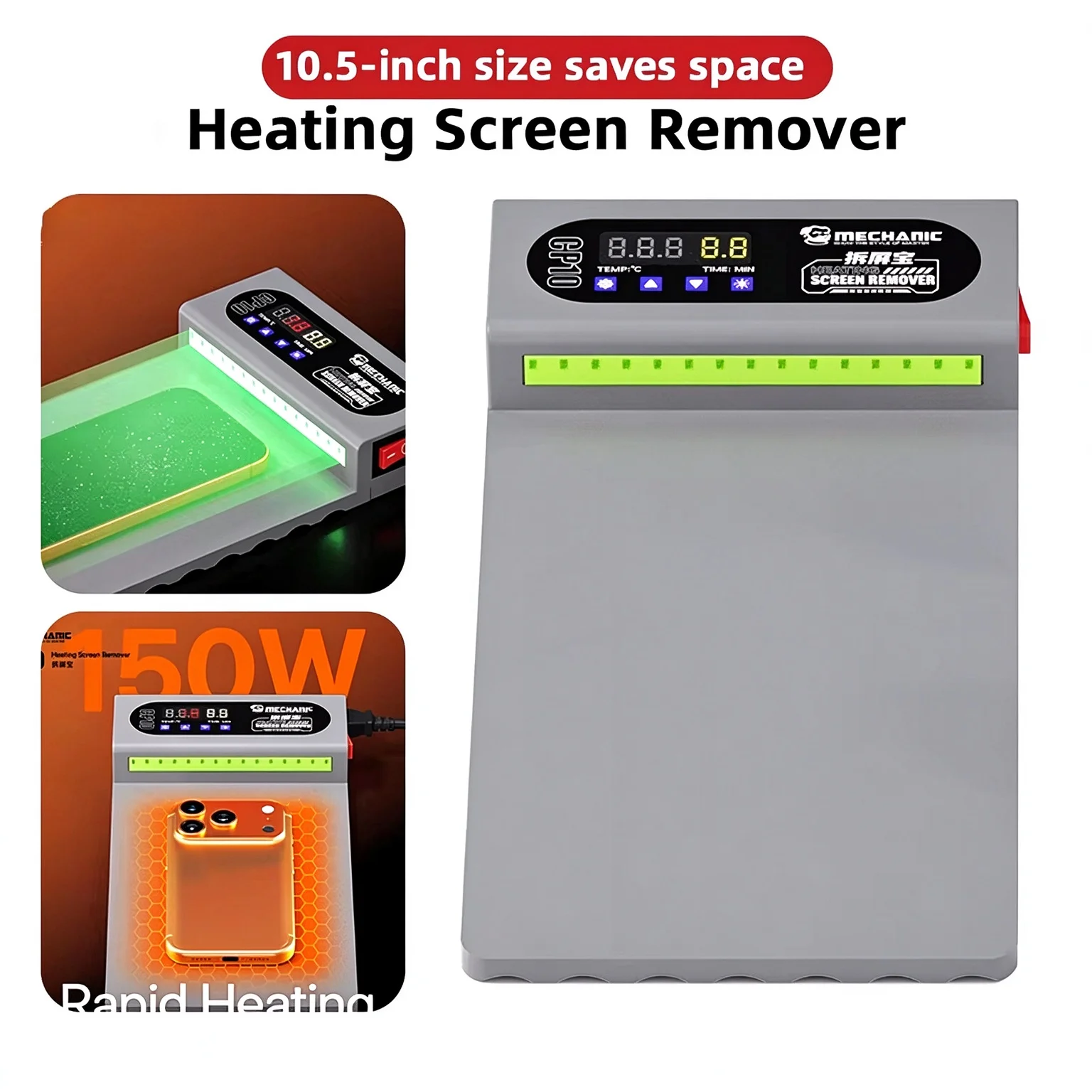 MECHANIC CP10 LCD Screen Remover Heating Stage Separator Pad For Mobile Phone / Pad Repair LCD Dismantling Separation Tool