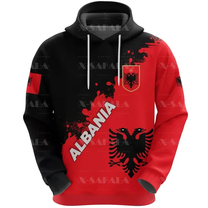 

Albania Black Eagle SHQIPERISE 3D Printed Zipper Hoodies Mens Pullover Sweatshirts Hooded Jersey Tracksuits Outwear Coat Casual