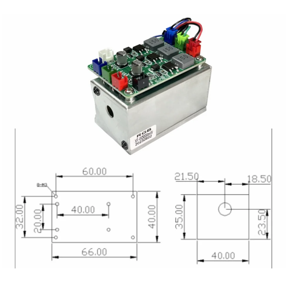 Imagem -05 - Lâmpada Branca do Estágio do Módulo do Laser Fonte Luminosa da Animação Rgb 500mw 1w 2w 3w 638nm 520nm 450nm Ttl