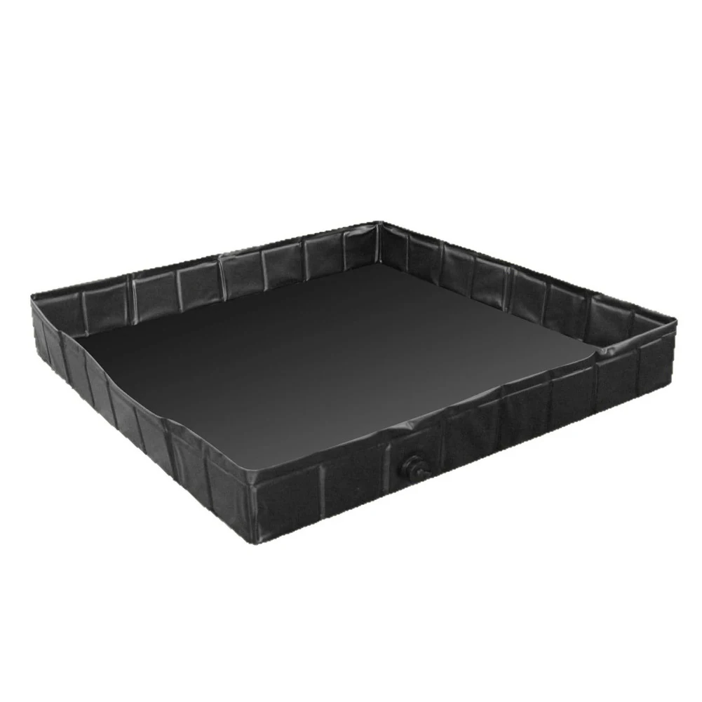 Foldable Portable Shower Base with Drain Hose for Outdoor Shower Tent Compact Design for Easy Transport and Storage