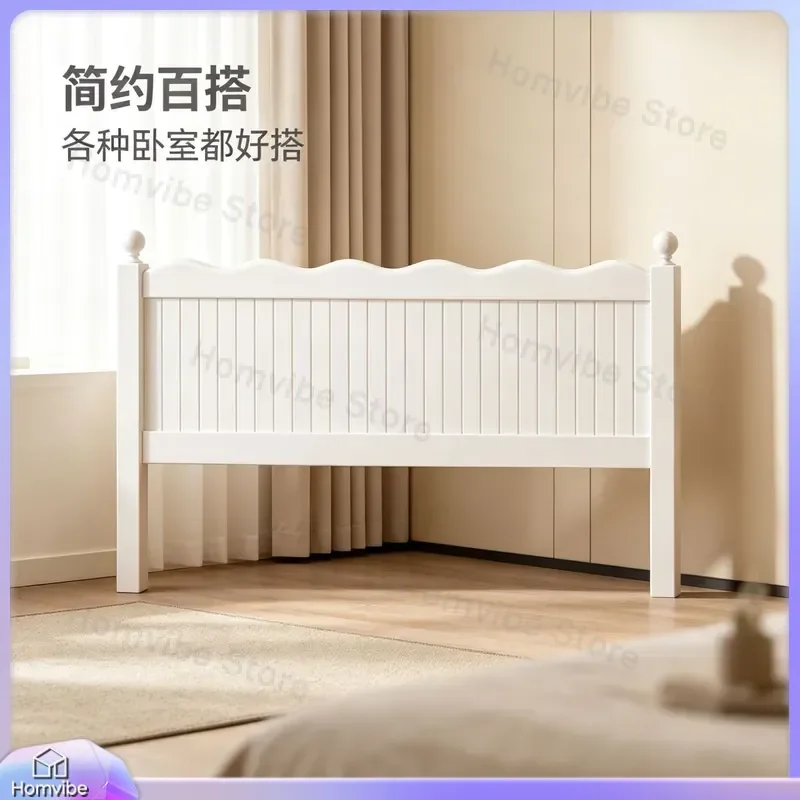 Solid Wood Headboard Separate Bedside Board Simple Bedroom Decor Fits Various Bed Frames Rental Room Transformation Furniture