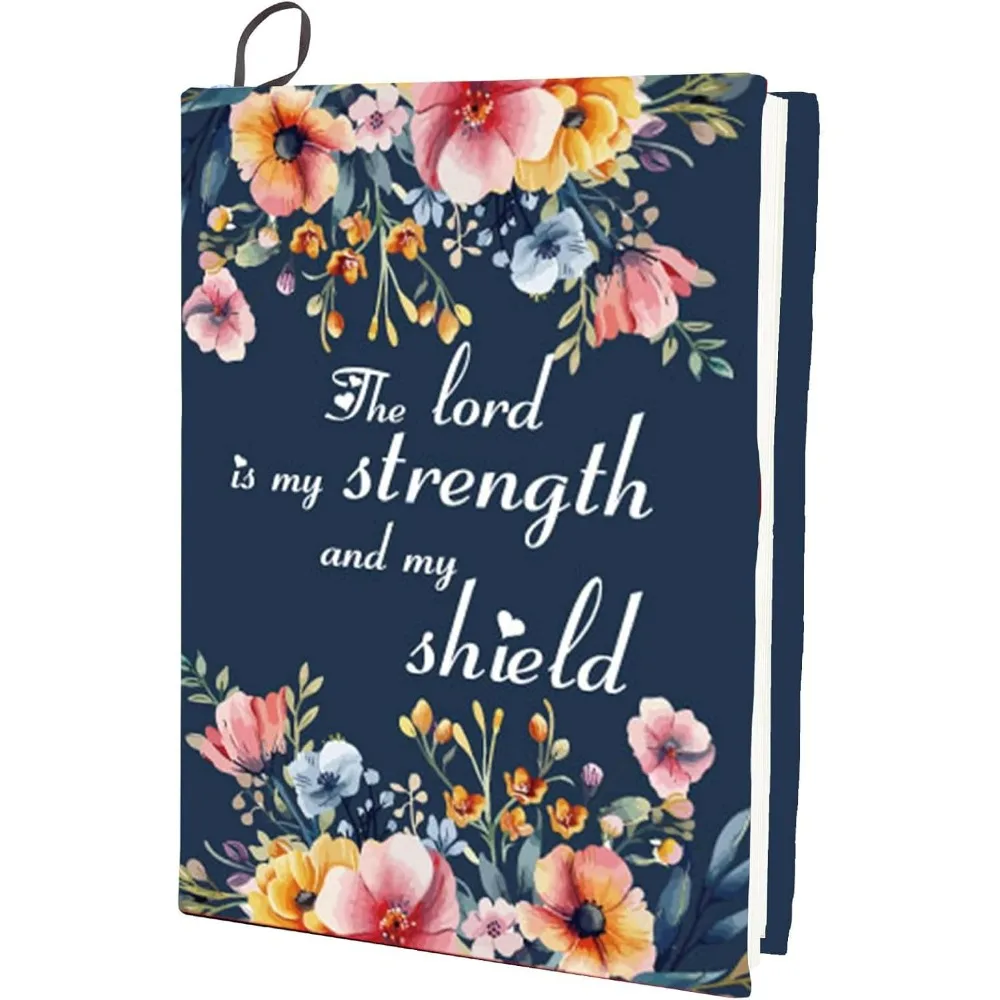 Flower Book Cover Large Stretchable Elastic Book Cloth Protector Notebook Wraps Suitable for Most Hardcover Books Jackets