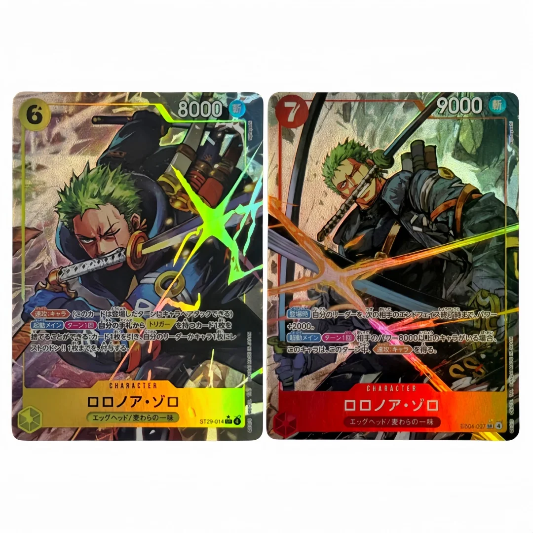 

2 модели One Piece ST29-014 DIY Roronoa Zoro Складная флеш-карта EB04-007 SR Японская реплика, коллекционная карта по аниме, игрушка, подарок