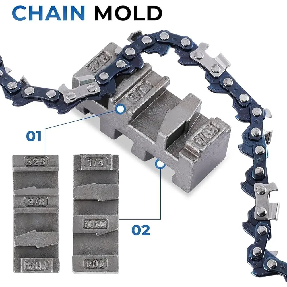 Chainsaw Chain Breaker Tool Set with Rivets Removal Pliers Two Punches Cold Rolled Steel Compact Handheld Maintenance Equipment