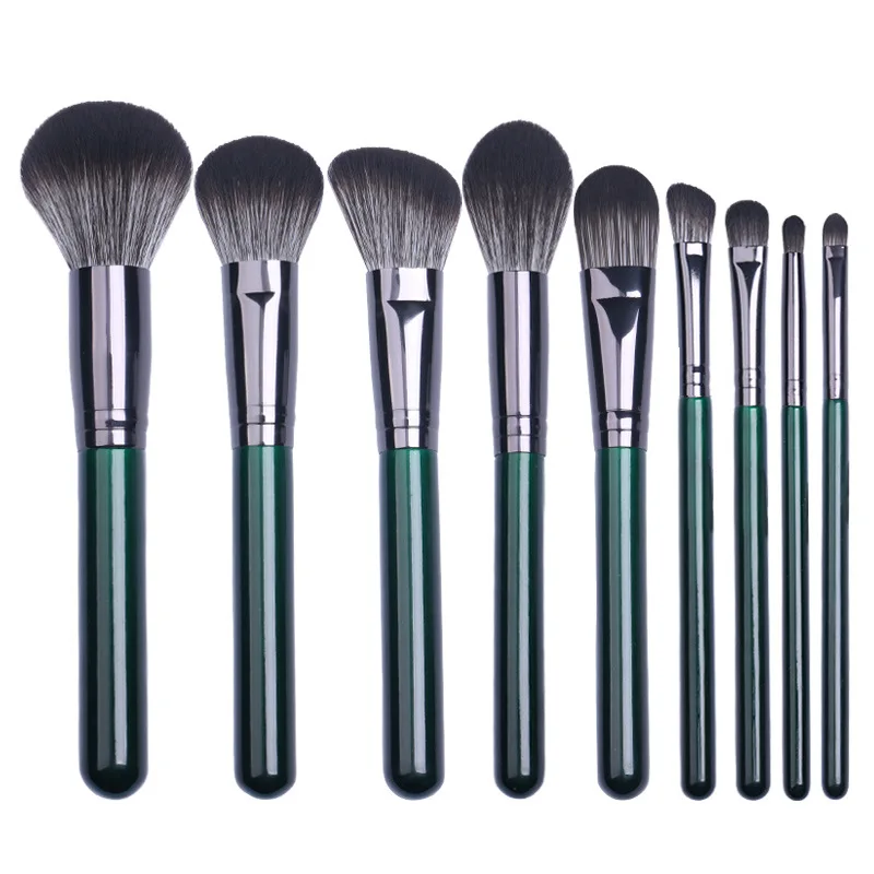 

New wooden handle makeup brush set beauty tools eye shadow brush complete beauty tools