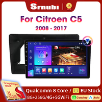 Srnubi AI voice Wireless Carplay Android Auto radio For Citroen C5 2008 2009 2010-2017 Car Intelligent Systems BT 2din autoradio