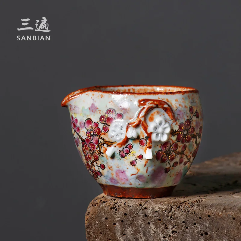 Three Time Burned Yunzhiye Dao Cup Zeng Yao Plum Bloom Old Rock Mud Tea Sea Uniform Cup, Opened To Nourih