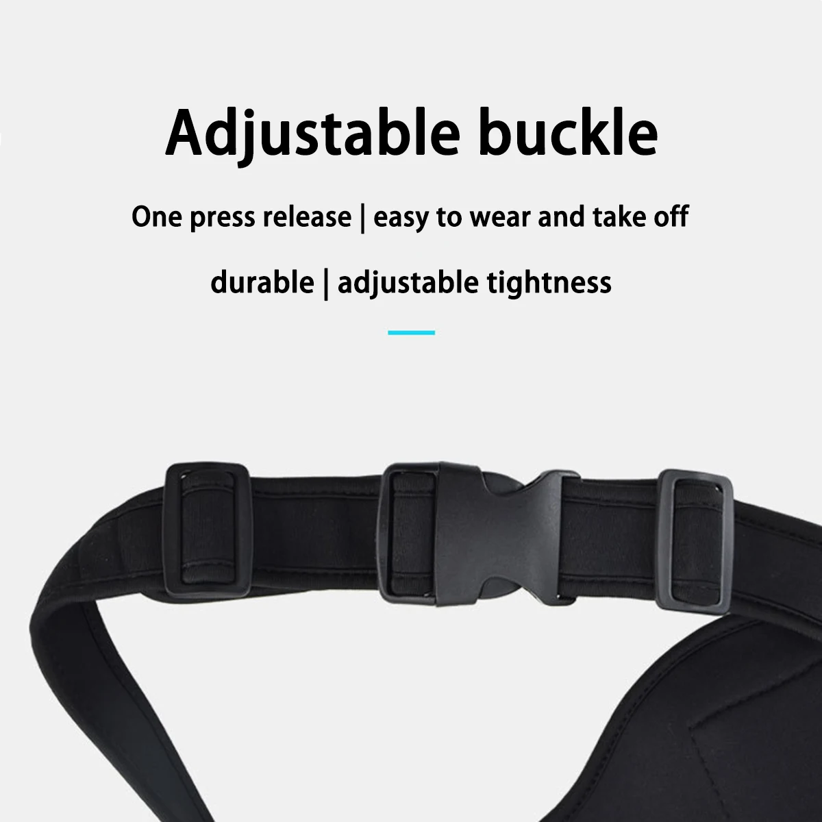 Zwart duikmateriaal Outdoor Running Fitness heuptas, microfoontasbeugel, opbergtas voor mobiele telefoon, 1 heuptas